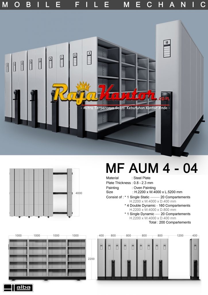 Mobile File Mekanik Alba MF Aum 4-04 Grey
