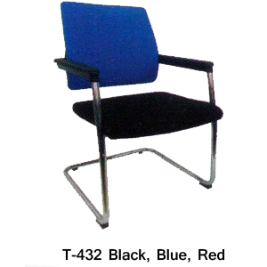 Kursi Kantor Staff & Sekertaris Tiger T - 432 Black Blue Red