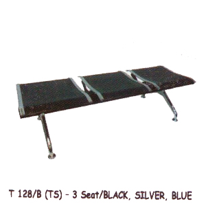 Kursi Tunggu Tiger T 128 B (TS) - 4 Black, Silver, Blue