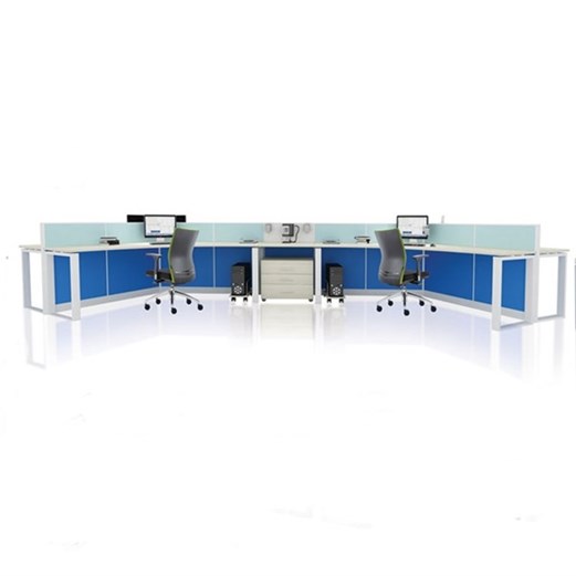 "Partisi kantor Donati WS 6 Seat"