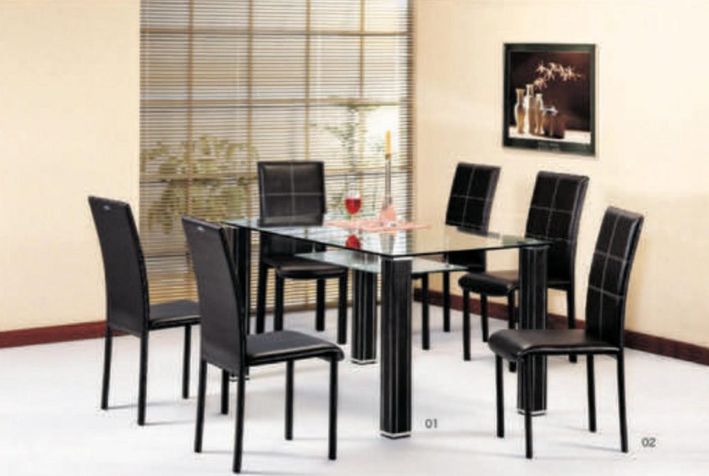 "MEJA MAKAN KACA PP COFEMO MC 03 150x90 cm"