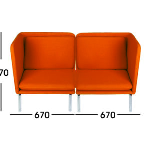 Sofa Kantor Donati Matten 2 Seater