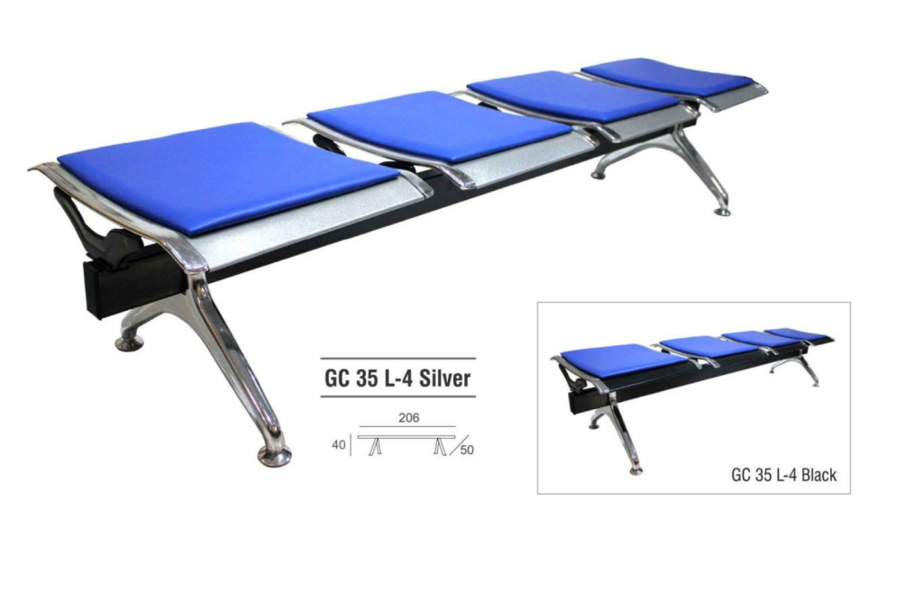 KURSI TUNGGU GRESCO GC 35L-4 SILVER